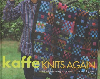 Kaffe Knits Again Knitting Book by Kafee Fassett (hardcover)