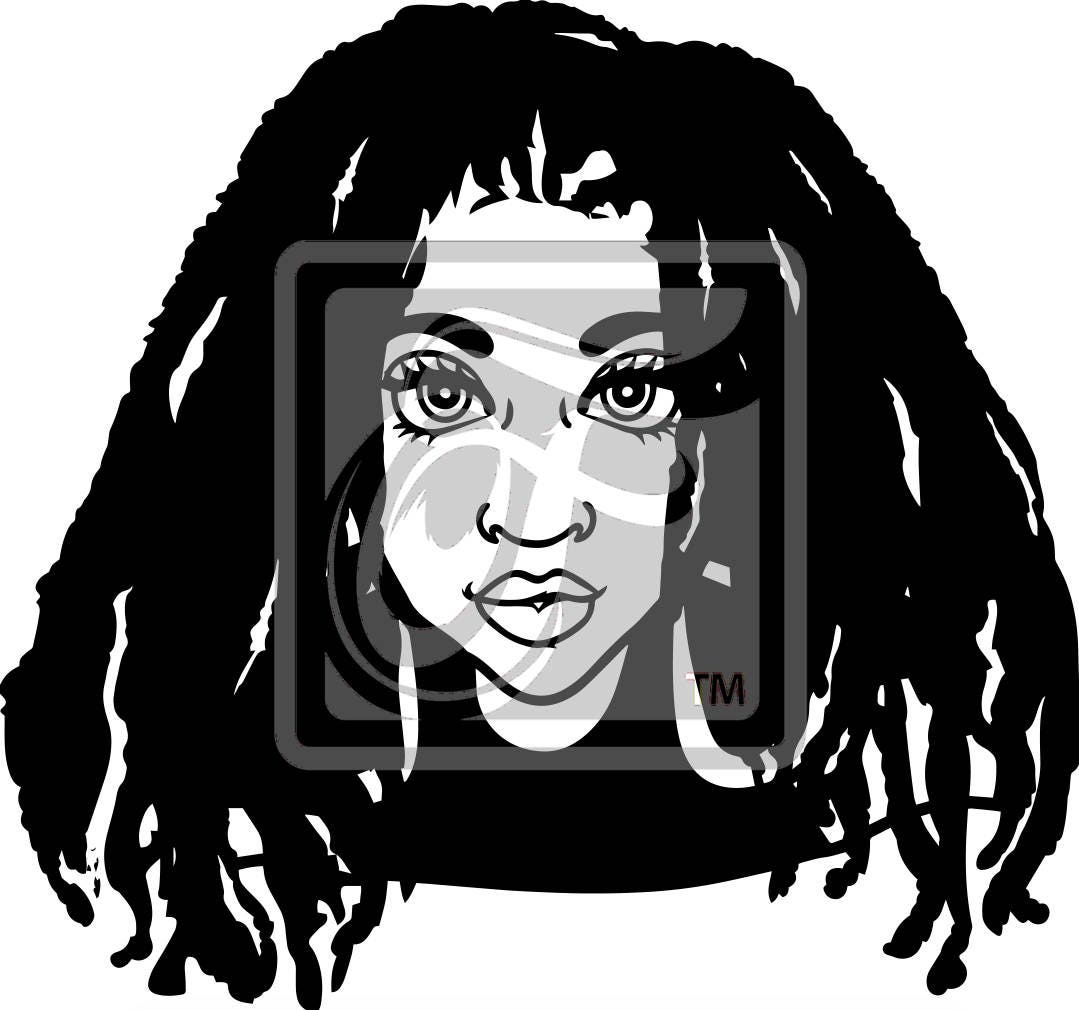 Download Focsi Woman with Locs 2 SVG