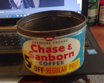 lot 6/ chase sanborn coffee tin