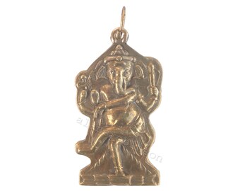 Ganesha necklace, ganesh pendant, om necklace. Hindu elephant god necklace Indian god ganesh Halskette collier de ganesh ketting