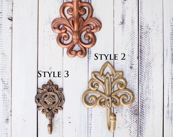 Wall Hooks Vintage Style, Coat Hook, Wall Hook, Wall Hooks, Rustic Home Decor, Vintage Hooks, Kitchen Hooks, Home Decor, Wall Hook Decor