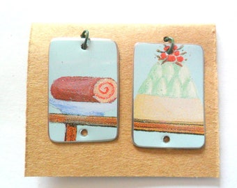 Just Sweet Upcycled Vintage Confectionary Tin Earring Findings