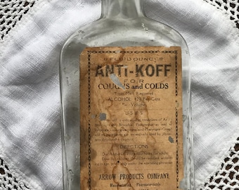 Anti Koff antique medicine bottle