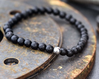 Men's bracelet, Men's stack bracelet, Bracelet for men, Men's jewelry, men's gift, Gift for men, mens beaded bracelet, Men's onyx bracelet