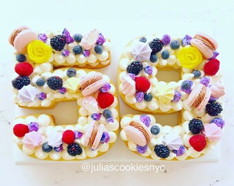 Phoenix area only! Number Cookie cake