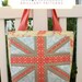 Union Jack Quilt Block and Tote Bag Pattern PDF