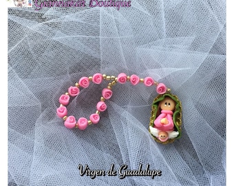 Virgin of Guadalupe. Remembrance of baptism, memory of First Communion, remembrance of Confirmation, souvenir