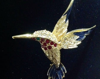 Sphinx Hummingbird 9997 brooch/pin from the 1970's. Used but in fantastic condition .