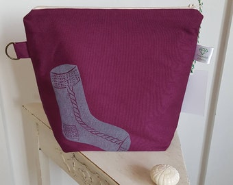 Mulberry Sock Print Project Pouch
