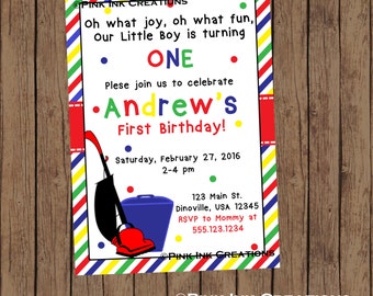 Vacuum Birthday Invitation / Cleaning Birthday Invitation / Vacuum Baby Shower Invitation /Vacuum Birthday Party/Vacuum Invitation/PRINTABLE
