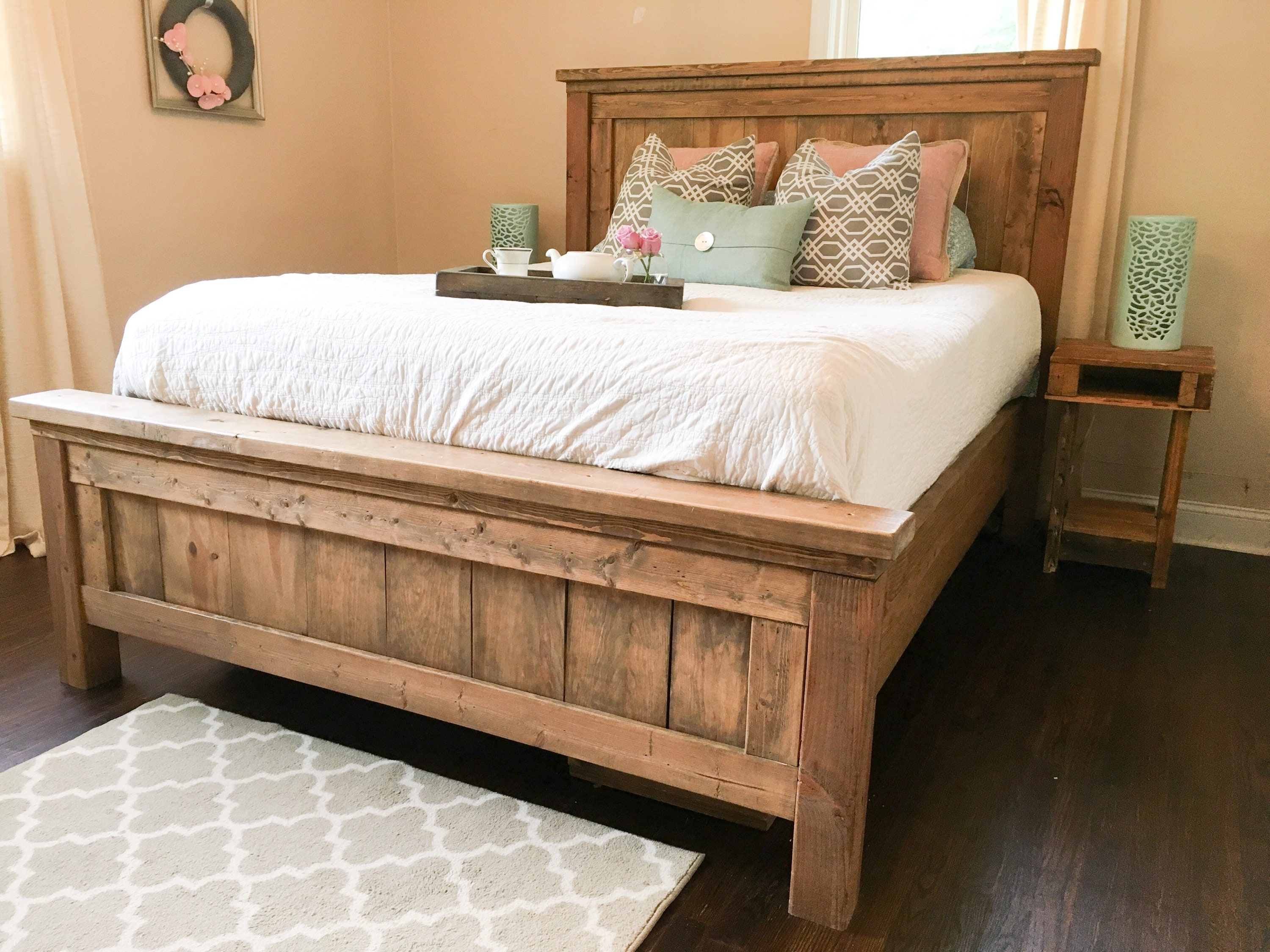 Farmhouse Bed Rustic Furniture Wooden Bed Please contact