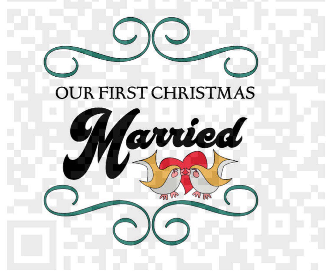 Our first Christmas Married png Christmas svg First
