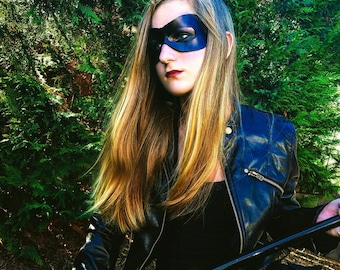 Genuine leather super hero mask!