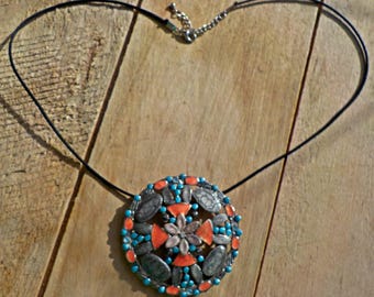Vintage Belt Buckle Necklace