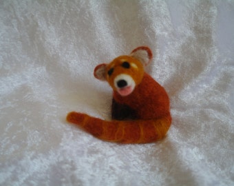 Needle felted Red Panda