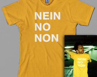Nein No Non T Shirt, Thom Yorke (as worn by), radiohead, rock, 90s, uk, gift, music, fashion - Graphic Tee, All Sizes & Colors