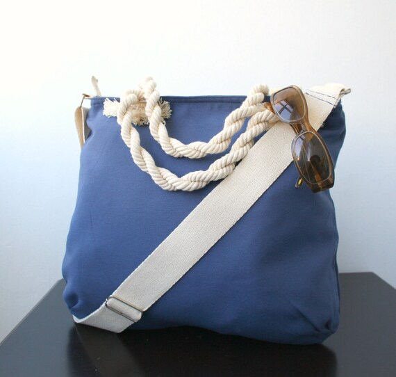 Sailor Navy Blue Messenger bag and Hand Bag Adjustable