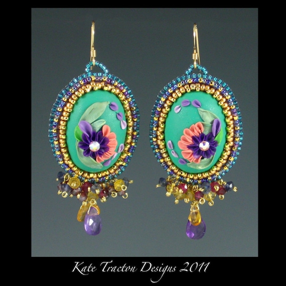 Items similar to Jade Garden Earrings on Etsy