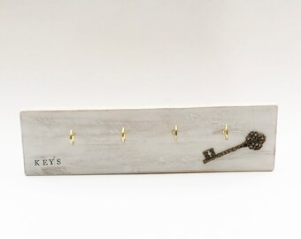 Pallet Wood Key Holder for Wall, Key Hanger, Wooden Key Rack, Wall Key Hook, Hallway Organiser, Key Storage, Wall Key Holder, Key Organiser