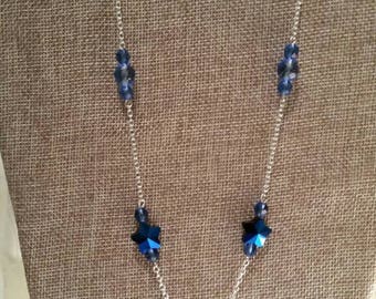 Blue Star Lavalier Necklace