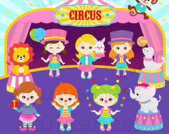 Circus clipart , circus clip art ,clowns clipart , circus printable , circus images , lion elephants monkey tiger Ferris wheel clipart