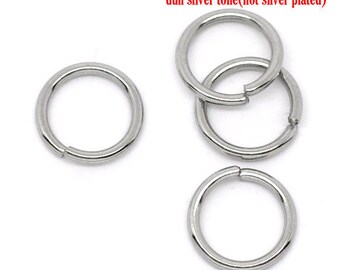 AX8 - Set of 20 10mm steel split rings very strong stainless