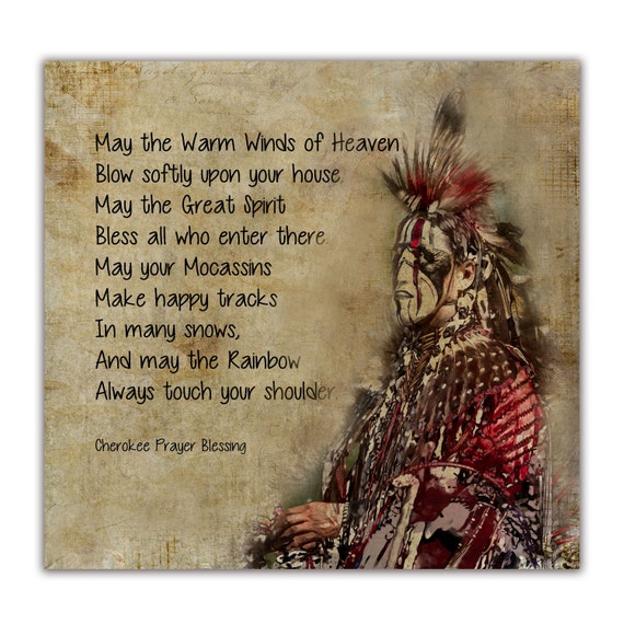 Fine Art Print of Cherokee Prayer Blessing Native