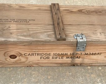 106MM Wooden Ammo Crate US Army Howitzer Loaded Jan 1969 Vietnam War era