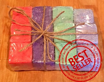 Variety Pack of Shower Bombs, Shower Steamers, Shower Fizzies, Lilac, Cucumber Melon, Rose and Lavender! INDIVIDUALLY WRAPPED!
