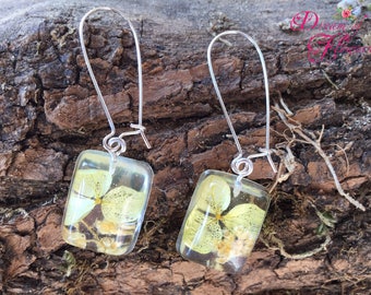 Earrings-yellow flowers-resin/earrings