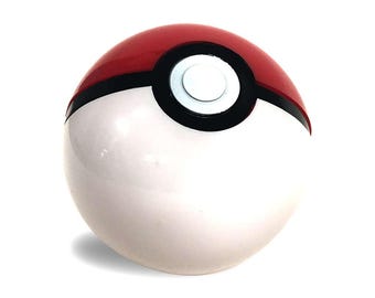 Pokemon Pokeball Working Toy Prop Opens Real Trainer Poke Ball Cosplay Ash Ketchum Pikachu Original Red White Halloween Costume Gift Quality