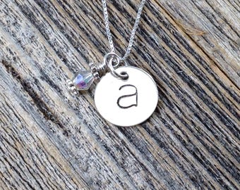 Sterling Silver Initial Necklace