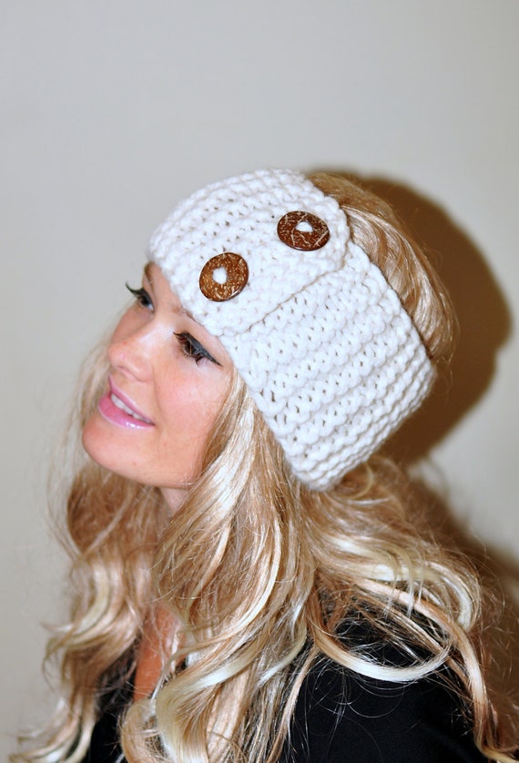 Download Earwarmer Buttons Winter WOOL Crochet Headband Chunky Ear