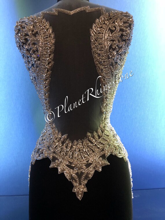 Zoe Crystal Beaded Bodice