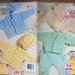 vintage 1994 Knitting patterns PREEMIE and Full term BABIES early arrivals 3-12 pounds bonnets, cardigans bootees helmet leggings