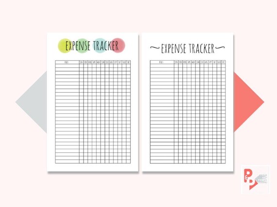 EXPENSE TRACKER Mini Happy Planner Printable Inserts Create