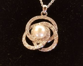 Bridal Necklace, Vintage Jewelry, Wedding Necklace, Monet Necklace, Costume Jewelry, Vintage Monet