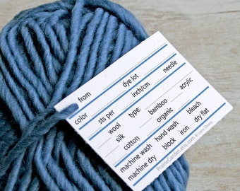 pdf Yarn Tags in bold jewel tones print at home