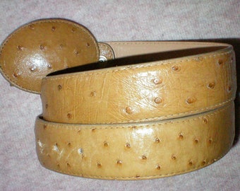 Ostrich Quill Man’s Belt to Match Tony Lama Boots - 5569