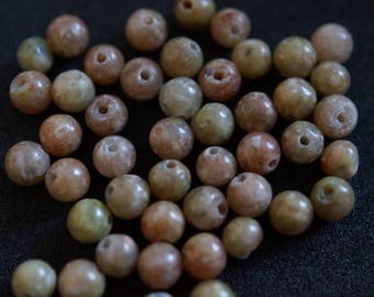 45 H2028 4mm UNAKITE beads