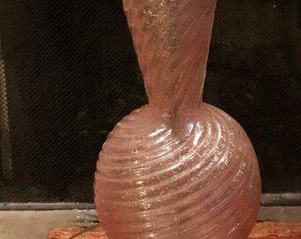 Mid-Century Retro 1950 Pink and Glitter Swirl Lamp