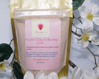 Kaolin Clay & RoseHip Face Mask