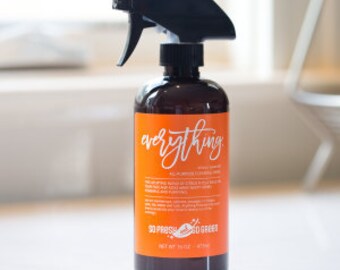 Everything All-purpose cleaner. Non toxic. Essential oils. All natural.