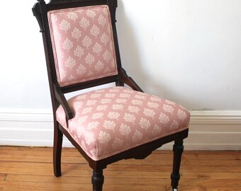 Vintage Victorian Eastlake Boudoir Chair