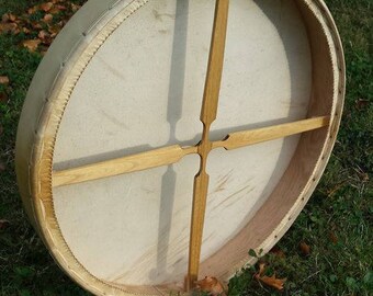 Shaman Drum , red deer hide , 65cm diameter