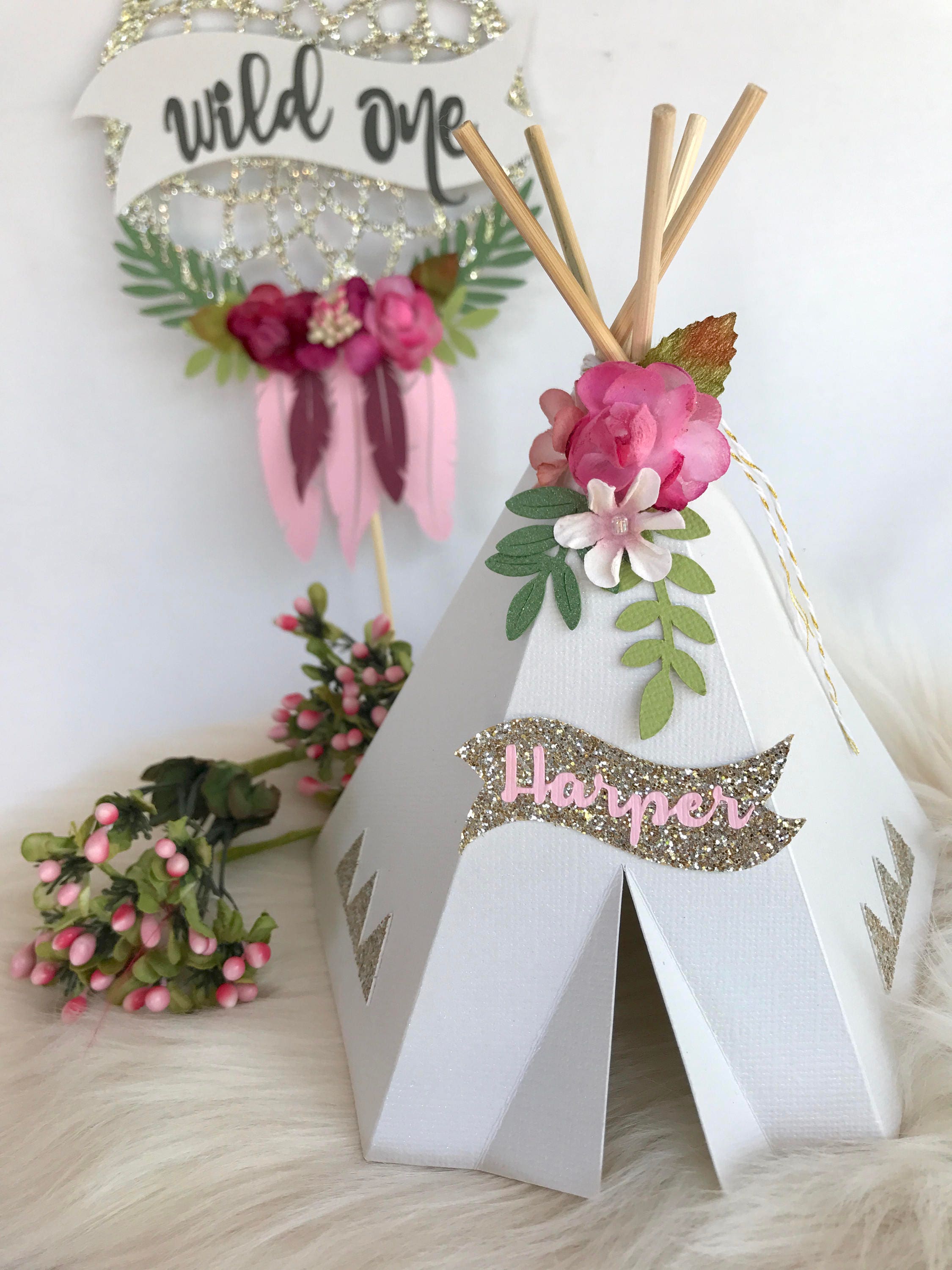 Diy Teepee Cake Topper Diy Teepee Cake Topper