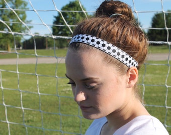 Soccer Headband - Choice of Sizes and Colors - Kids Headbands for Girls Soccer Gifts - Sports Headbands Women - Non Slip Headband Adult