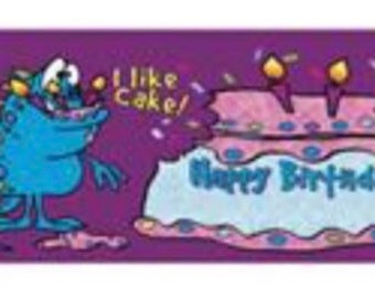 I Like Cake Birthday Personalized Candy Bar Wrappers 10pk