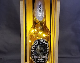 MEGADETH A Tout Le Monde BEER BOTTLE in Homemade Crate