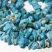 Genuine Tibet turquoise gemstone nugget chip beads. 15" strand. Small to medium chips approx 2x1mm - 8x2mm